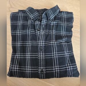 Uniqlo Plaid Flannel - Navy